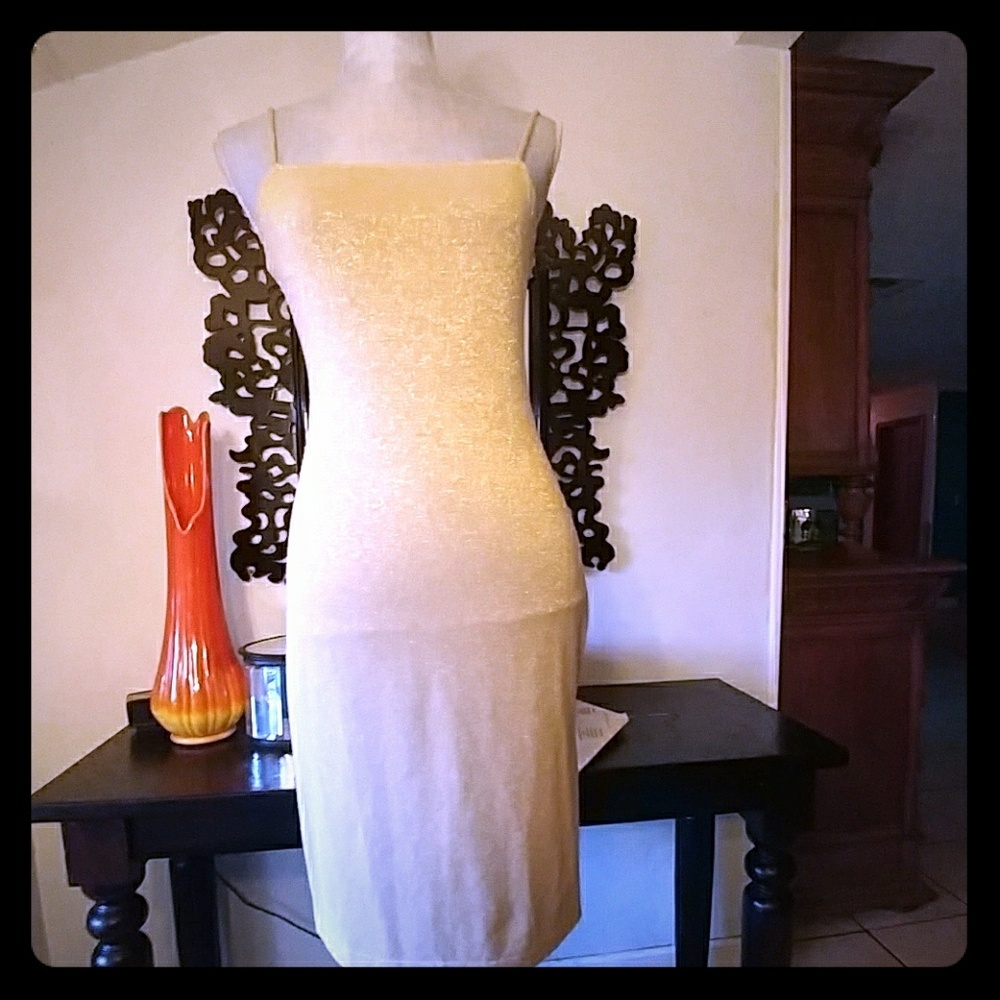 XOXO Gold Dress Size M
